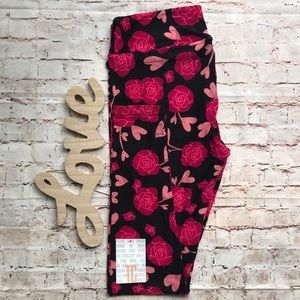 ❤️2 for $16❤️LuLaRoe Valentines Leggings Roses TC